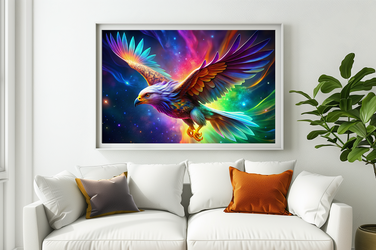 Vibrant Eagle Print, an Animal Illustration by ZobaDepot (Photo 2 of 4)
