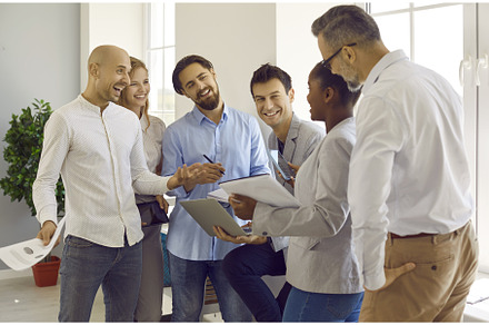 Business partners discuss business, a Business Photo by StudioRomantic