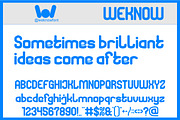 Afterthought font, a Sans Serif Font by weknow (Thumbnail 2 of 8)