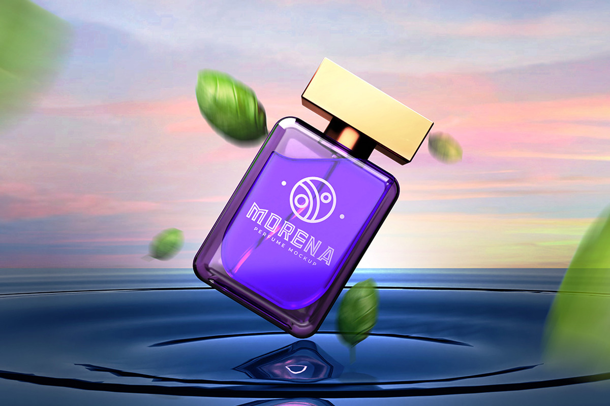 Perfume Bottle Mockup, a Packaging Mockup by Artlogs (Photo 2 of 3)