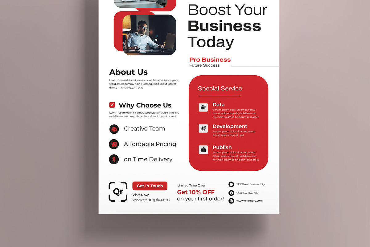Digital Marketing Agency Flyer, a Flyer Template by MightyDesign (Photo 3 of 8)