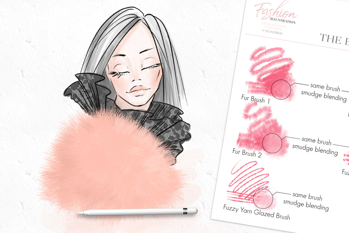 Procreate Fashion Illustration Set, a Brush Add-On by Wonderbox Creative (Photo 6 of 15)
