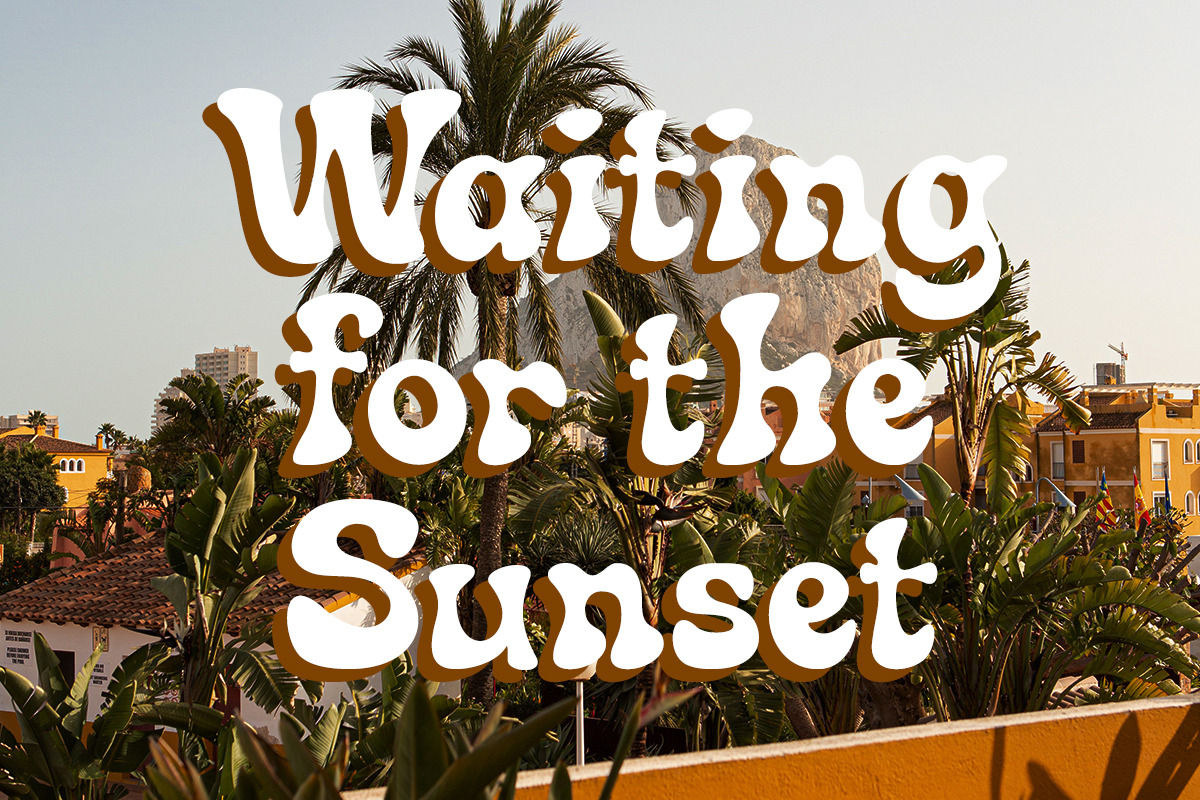 Sunday Morning Retro Display Font, a Serif Font by Muntab_Art (Photo 2 of 11)