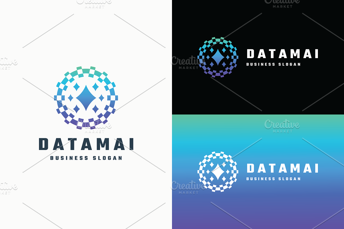 Intelligent Data & AI Tech Logo, a Branding & Logo Template by Design_Planet (Photo 3 of 3)