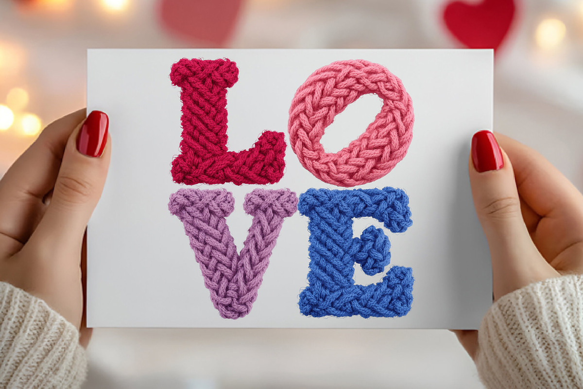 Faux Yarn Love Valentine Png, an Illustration by Canvas Craft (Photo 4 of 7)