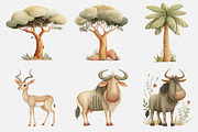 Whimsical Forest Clipart, an Illustration by DreamCafeArt (Thumbnail 2 of 8)