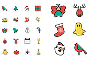Flat Festive Icons & Vectors, a Graphic by Goods By Pixel (Thumbnail 2 of 3)