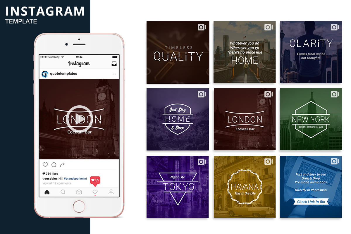 Minima Animated Template, a Social Media Template by Brandspark Mini (Photo 1 of 2)