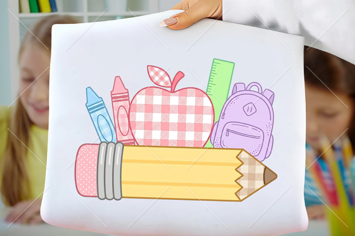 Preppy Back To School PNG, a Seasonal Illustration by Canvas Craft (Photo 1 of 5)
