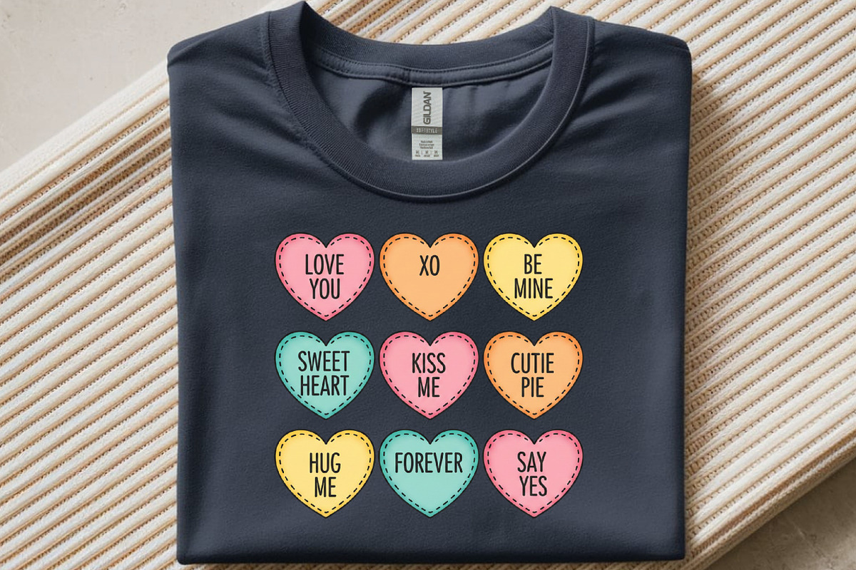 Candy Heart Sublimation Design, an Illustration by SinaCreation (Photo 4 of 10)