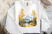 Autumn Camping Trip Clipart, an Illustration by DreamCafeArt (Thumbnail 6 of 7)