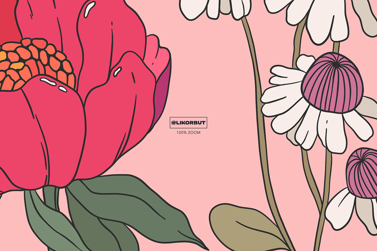Chic Botanical Pattern and Graphics, a Pattern Graphic by likorbut (Photo 10 of 11)