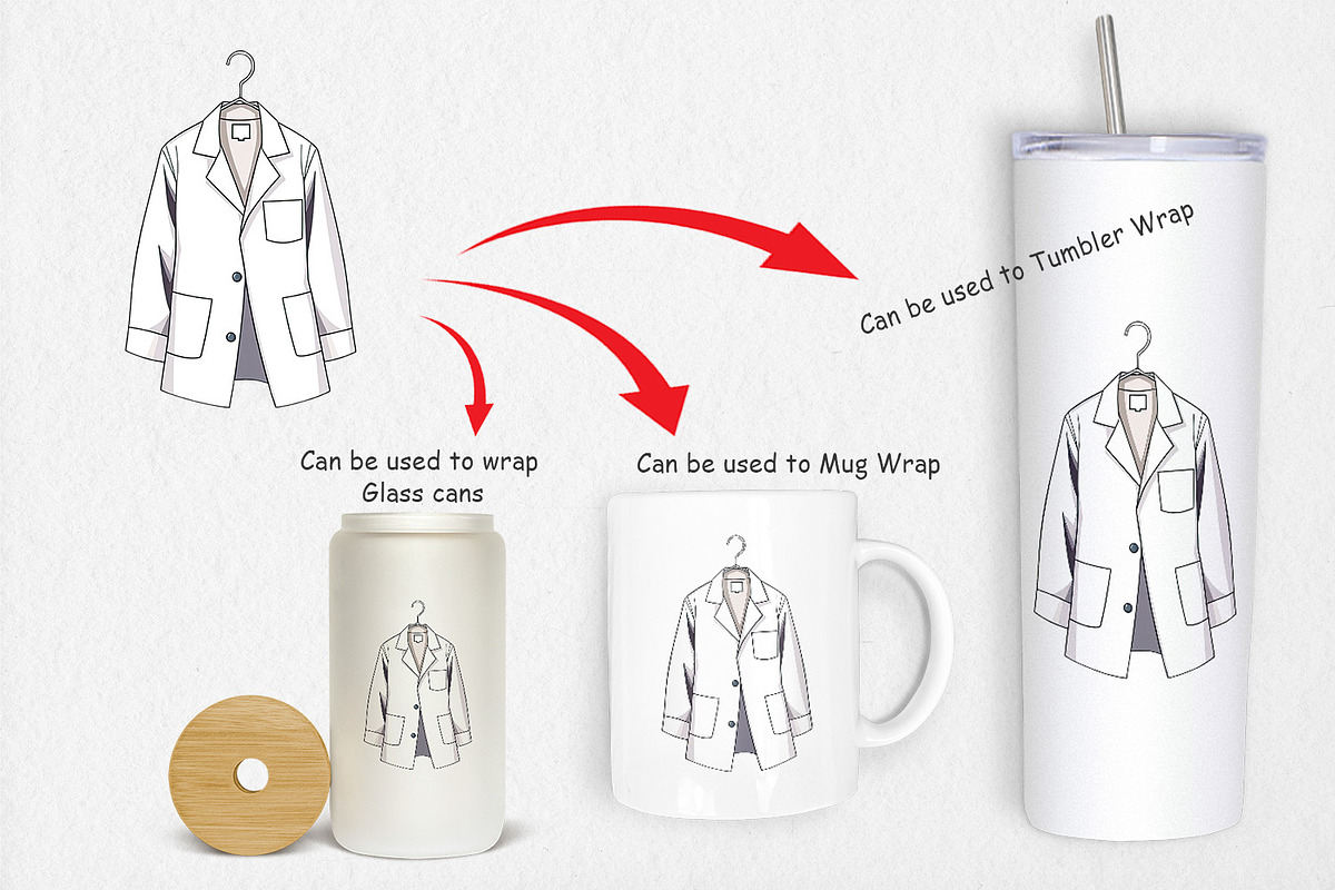 Doctor Coat Clipart, a Graphic by Artnoy (Photo 4 of 5)