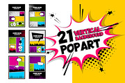 21 SET Comic Book Pop art background, an Illustration by Kapitosh (Thumbnail 3 of 3)