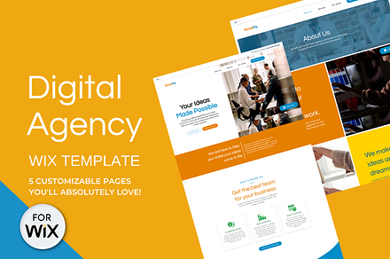 Digital Agency Template for Wix