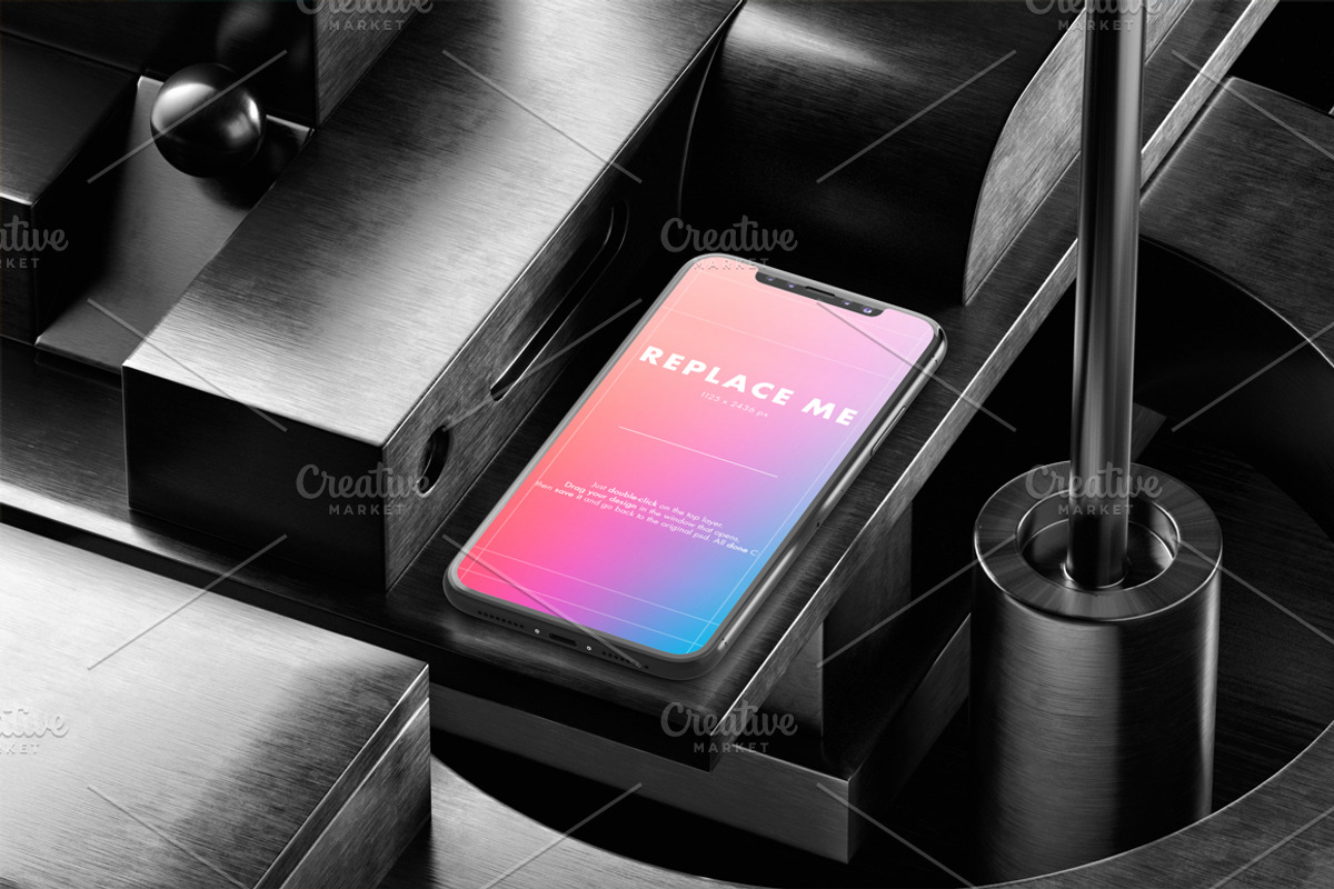 iPhone X Creative Mockups Set, an iPhone Mockup by As Good As Possible (Photo 14 of 16)