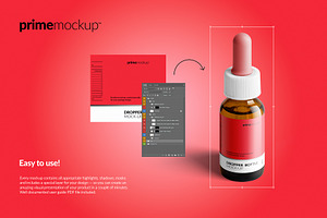 Dropper Bottle & Box Mockup