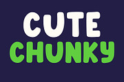 Cute Chunky Cute Comic Display Font, a Handwritten Font by Fourteen Letter (Thumbnail 2 of 6)