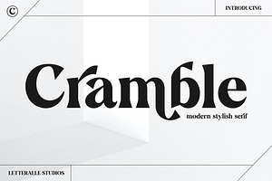 Cramble Modern Stylish Serif Font