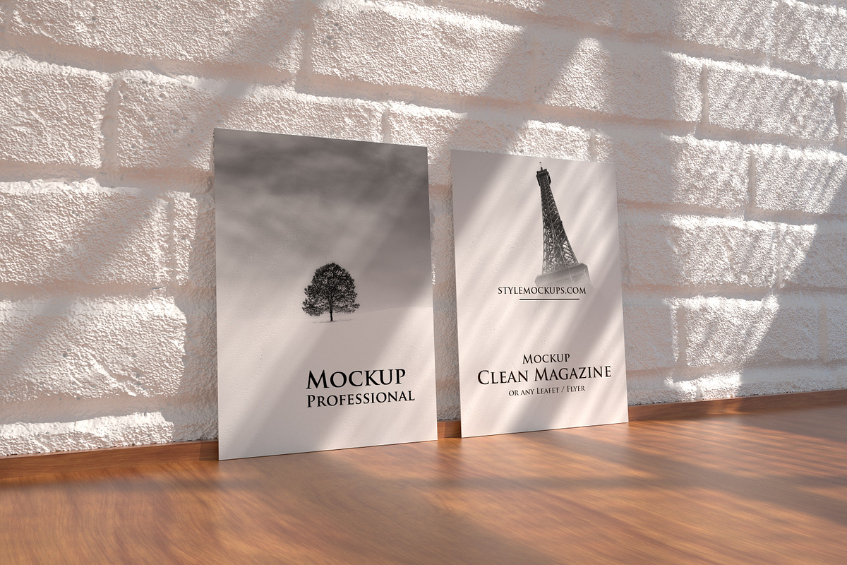 Set of Poster Frame Mockups Vol 2, a Print Template by StyleMockups (Photo 3 of 7)