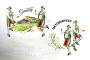 Welcome to Germany. Watercolor set, an Illustration by Daria Ustiugova (Thumbnail 8 of 15)