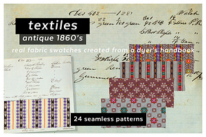 Antique Samplebook Textile Patterns