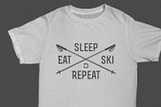 Large winter + ski labels set, an Illustration by 1baranov (Thumbnail 4 of 5)