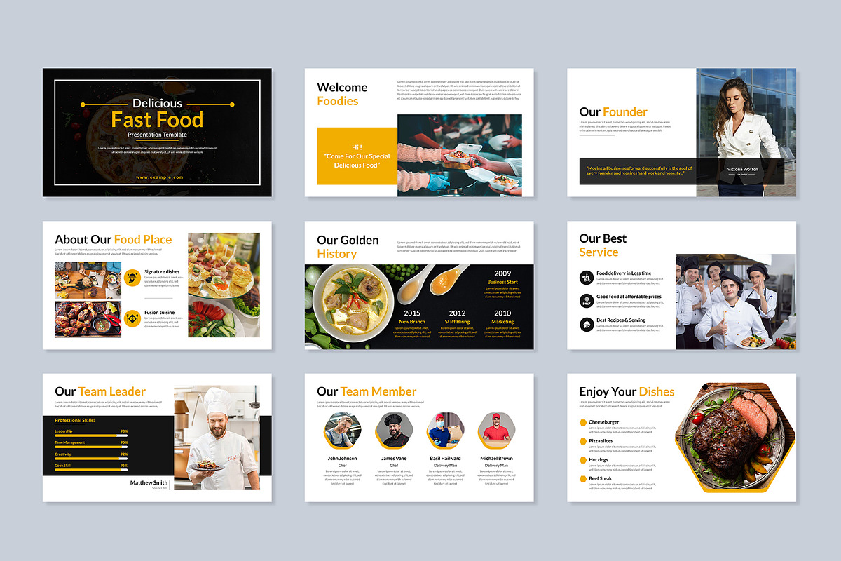 Food Presentation Template PPT, a Presentation Template by Mighty-Slide (Photo 2 of 4)