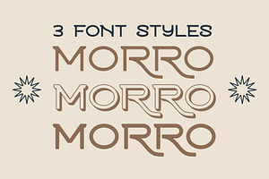 Morro Typeface Vintage Font