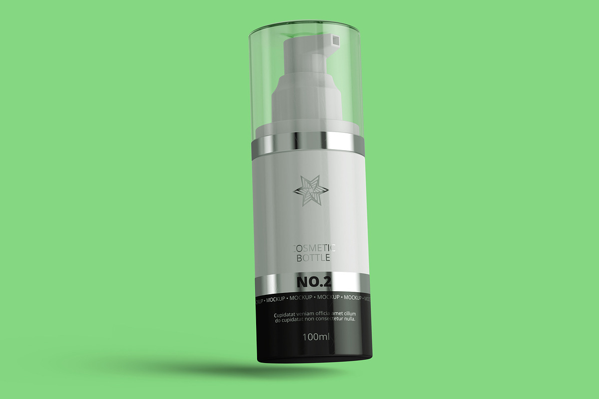 Airless Pump Cosmetic Bottle Mockup, a Cups & Container Mockup by Digitalphaser (Photo 5 of 5)
