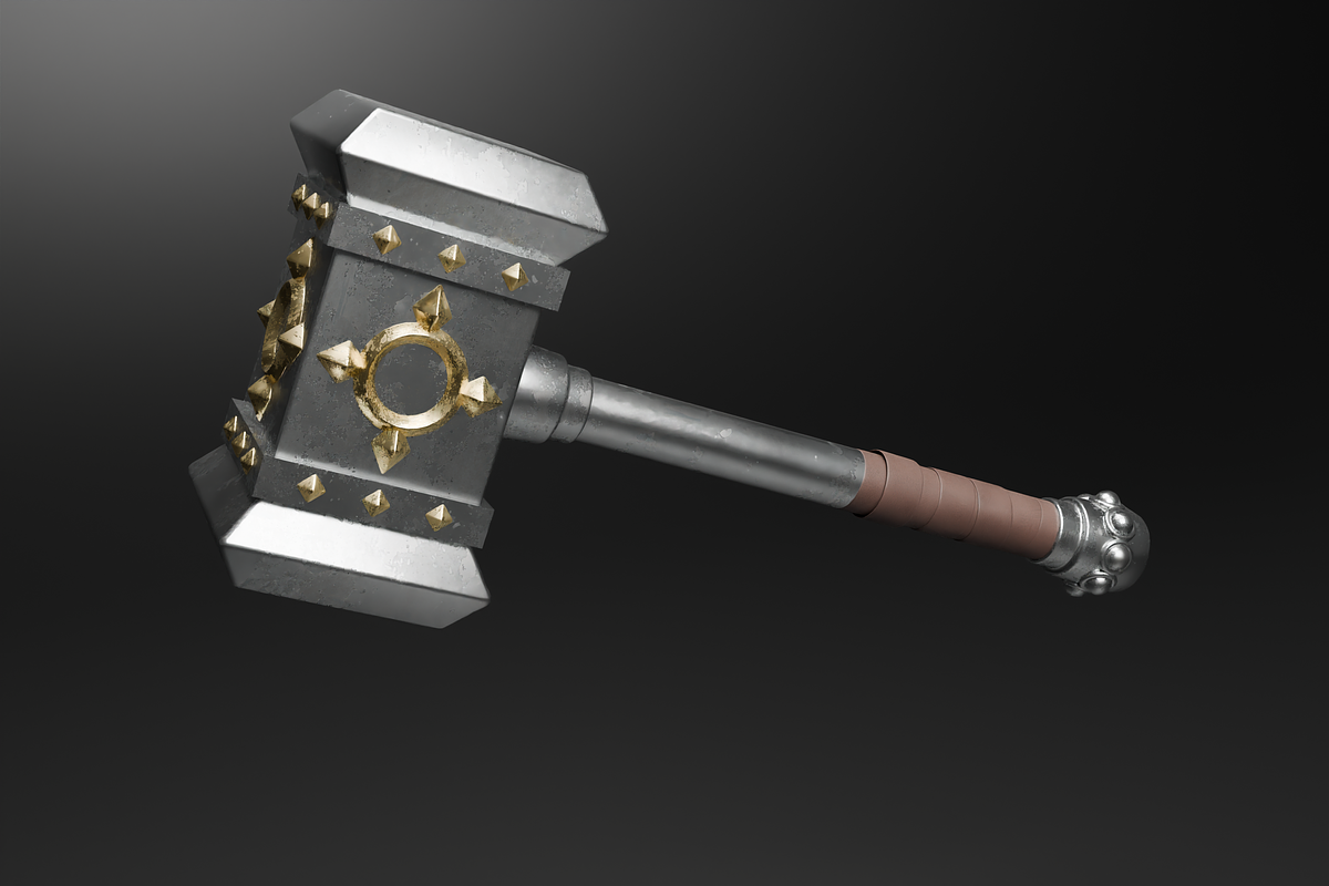 3D Medieval War Hammer, an Object 3D Model by Dudukbersama (Photo 1 of 2)