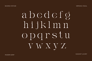 Basheq Vintage - Modern Serif