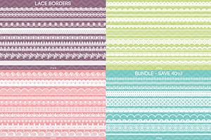 40 Lace Borders Bundle Save 40%