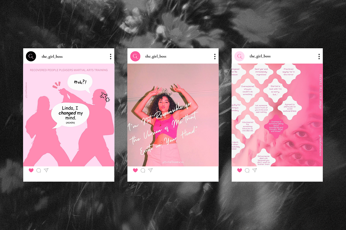 The Girl Boss Social Media Bundle, a Social Media Template by The Flossy Finch (Photo 7 of 14)