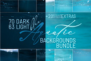 Blue Backgrounds Bundle - Underwater, an Abstract Photo by Sea & Light (Thumbnail 1 of 11)