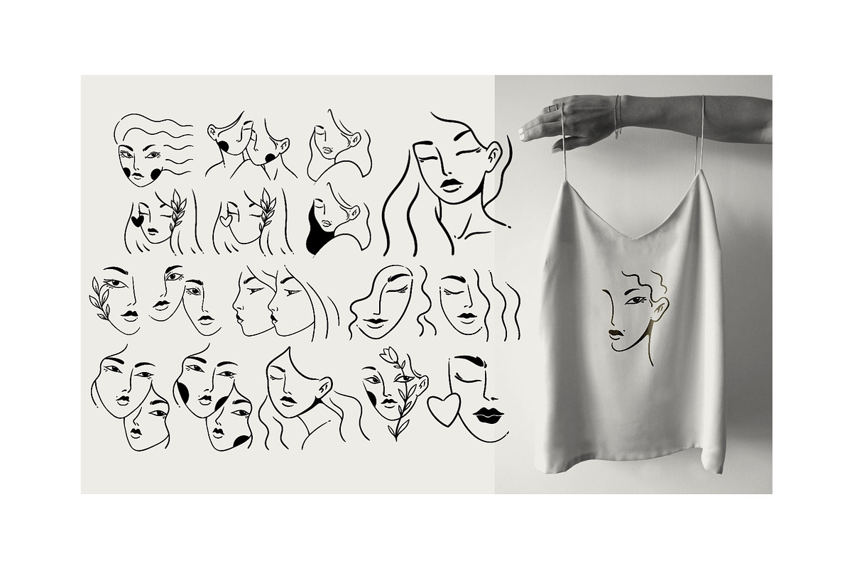 you are beautiful. simple line set, a Person Illustration by heyXeni (Photo 5 of 8)