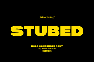 Stubed, a Sans Serif Font by Wasabib Studio