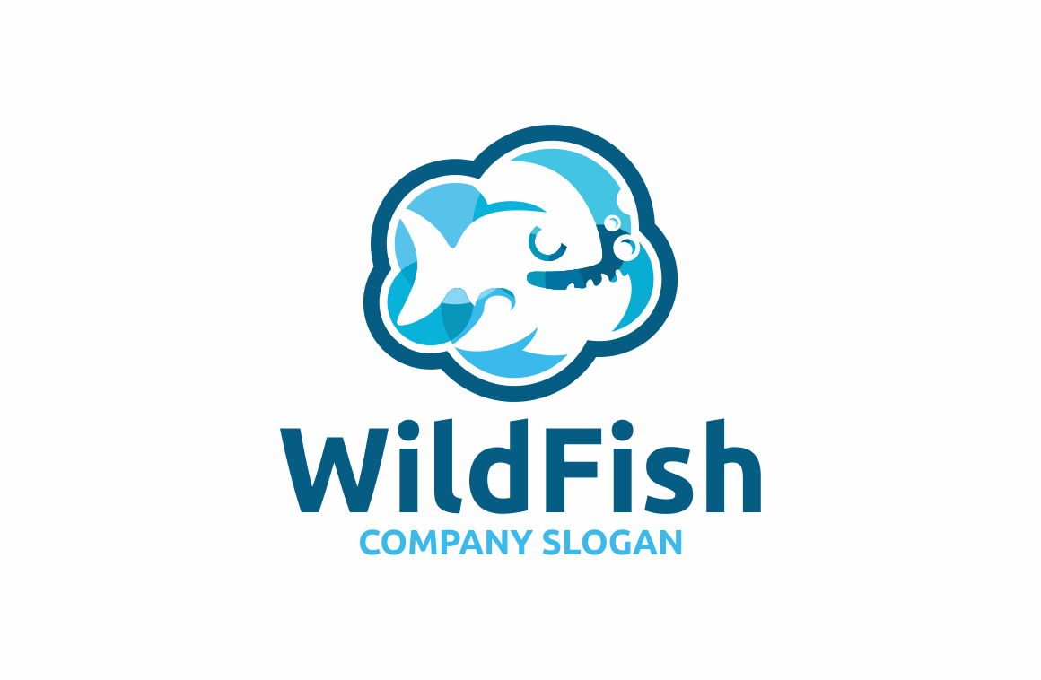 Cloud Fish Logo, a Branding & Logo Template by Metrolinevision