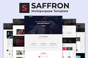 Saffron - MultiPurpose HTML Template, a Bootstrap Template by nandinigraphics (Thumbnail 1 of 3)