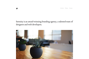 Serenity - One Page HTML Template