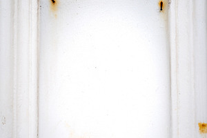 Rusty nails on a white wooden frame with peeling paint, a Background Photo by GoodGoods