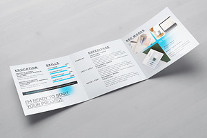 Square Trifold Resume