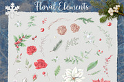 Christmas Watercolor clipart, a Decorative Illustration by Yuliya Art (Thumbnail 5 of 11)