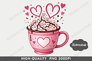 Cute Valentine Clipart Png, a Seasonal Illustration by Stickera Hub (Thumbnail 8 of 15)