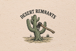 Desert remnants illustration, an Object Illustration by Vectorlina