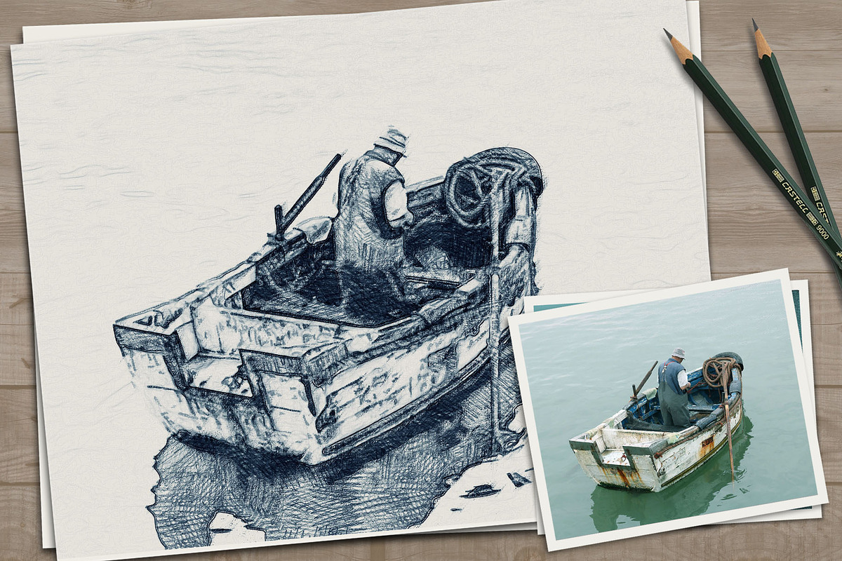 Sketch Art, an Action Add-On by g design (Photo 8 of 12)