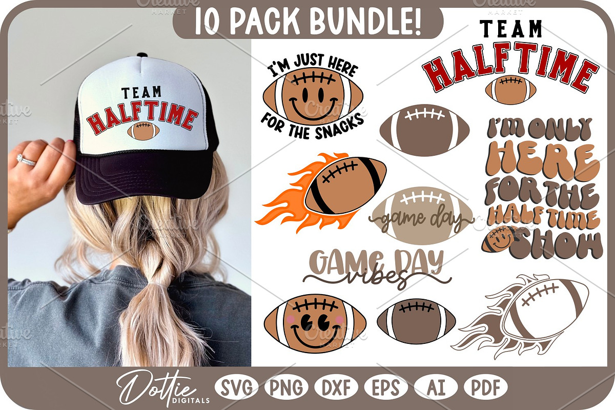 The Big American Football Game SVG, a Sport Illustration by Dottie Digitals (Photo 1 of 5)