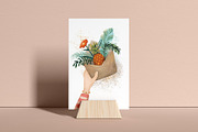 Hand And Gift Silent Greeting Card, a Card Template by RabbitAndPencil (Thumbnail 4 of 7)