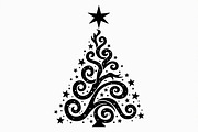 Cozy Holiday Tree Silhouette Designs, an Illustration by Gaye Art (Thumbnail 14 of 21)