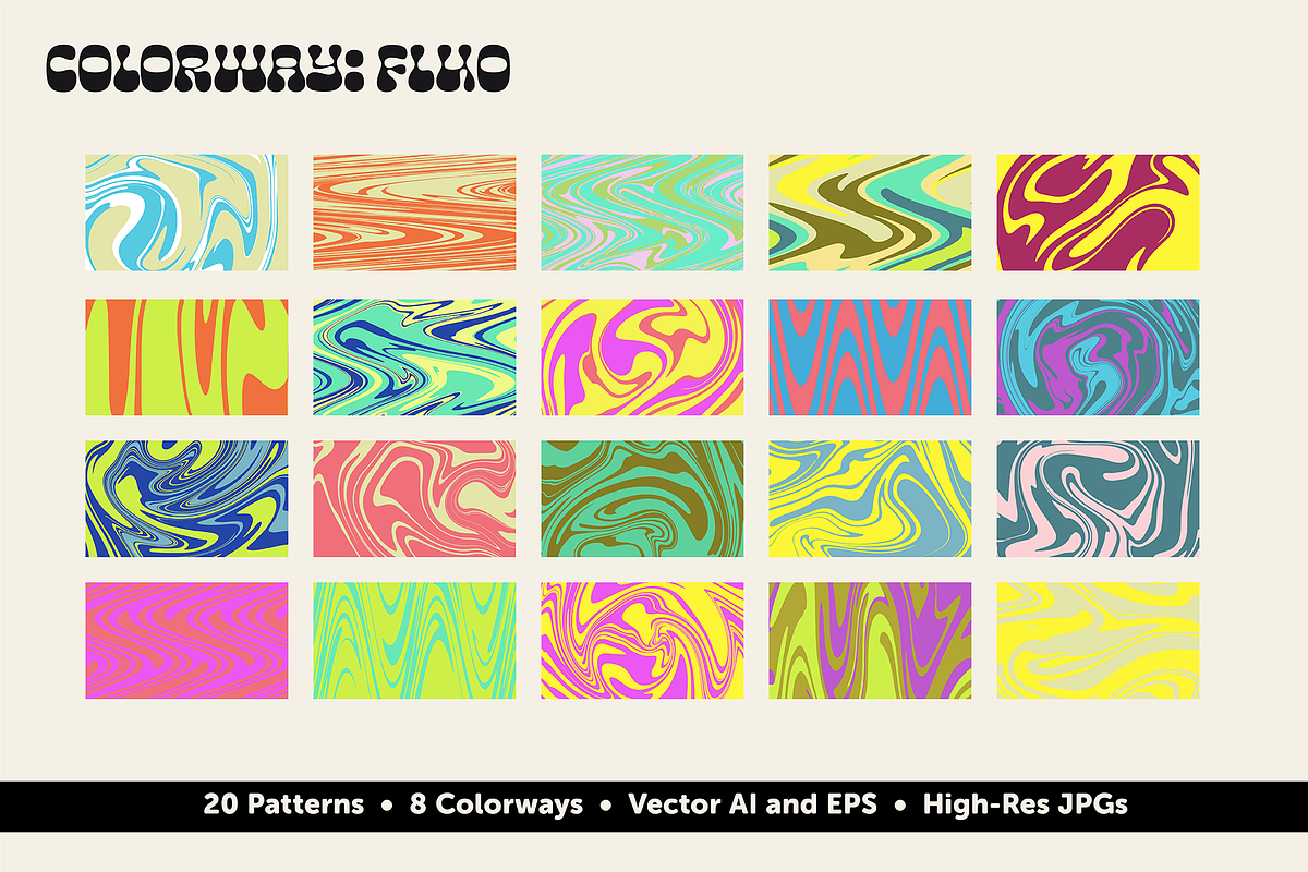 Swirls & Waves - Vector/JPG Patterns, a Pattern Graphic by Alexandra Tinsley (Photo 8 of 12)
